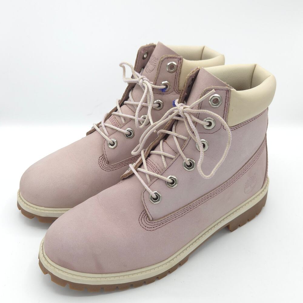 Timberland Women's Size 6 Pink Suede Ankle classic boots